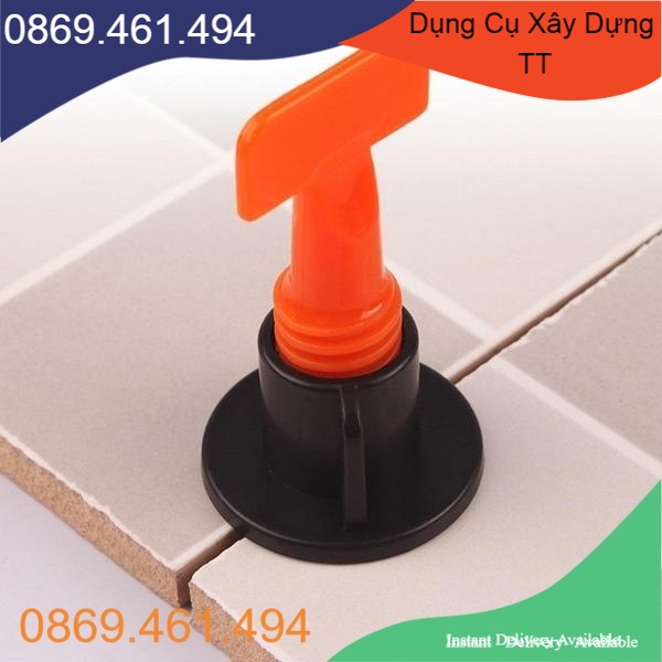 Bộ 100 ke vít cân bằng ốp lát gạch dùng nhiều lần ke vặn xoáy chữ T- chốt cân bằng lát gạch