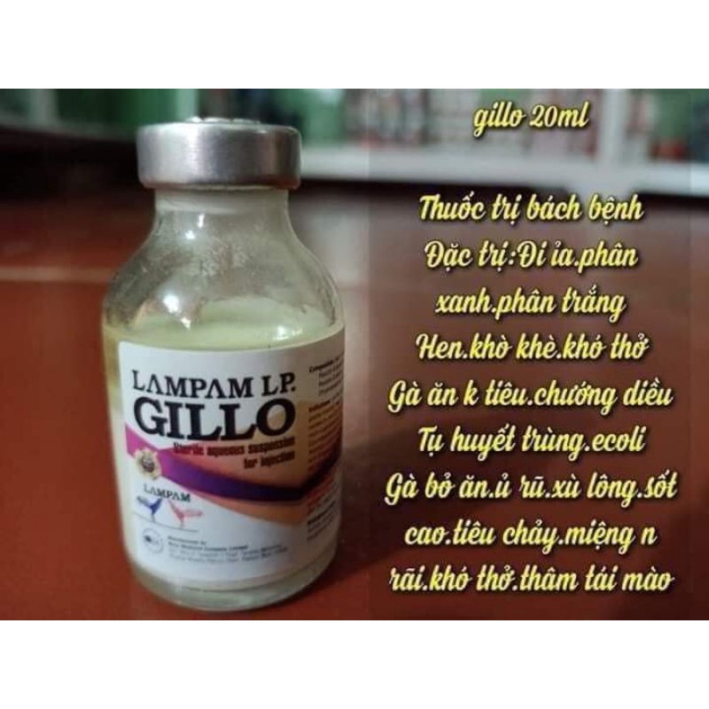 phân xanh phân trắng gillo lọ 20 ml