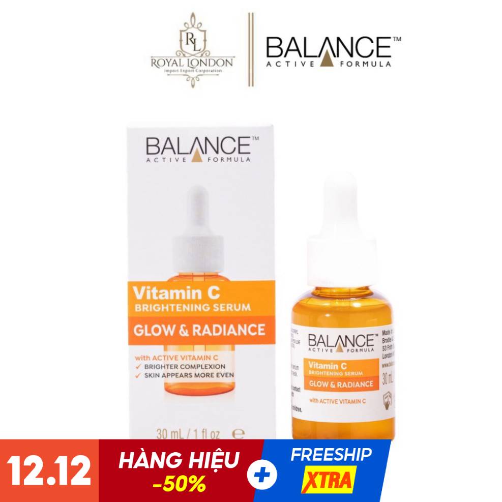 Serum Trắng Da - Mờ Thâm Balance Active Formula Vitamin C Brightening 30ml