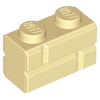 Gạch LEGO 1x2, Modified 1 x 2 with Masonry Profile - Gạch LEGO lẻ 98283