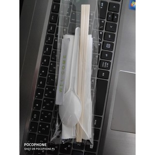 Combo 50 đũa nhật - muỗng - khăn giấy - tăm loại 1
