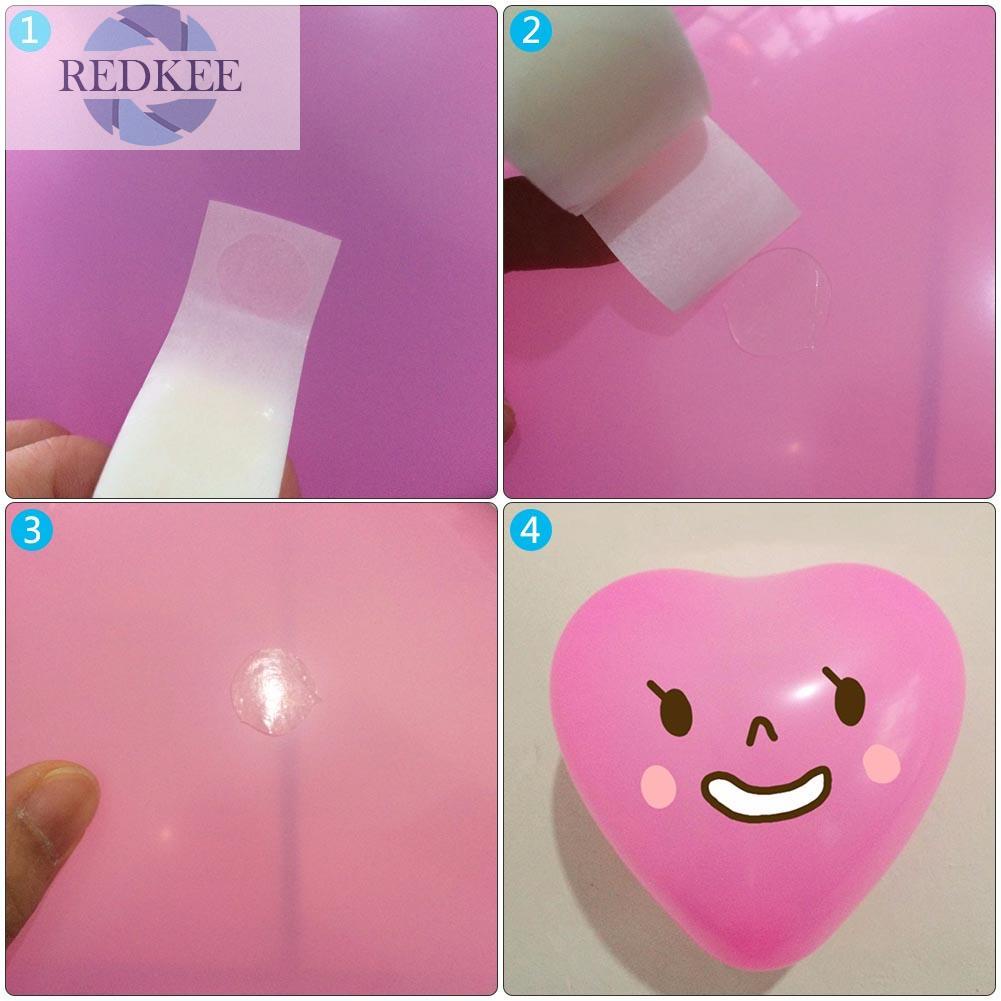 Set 100 Miếng Dán Hai Mặt Trong Suốt Chấm Bi Trang Trí Bong Bóng