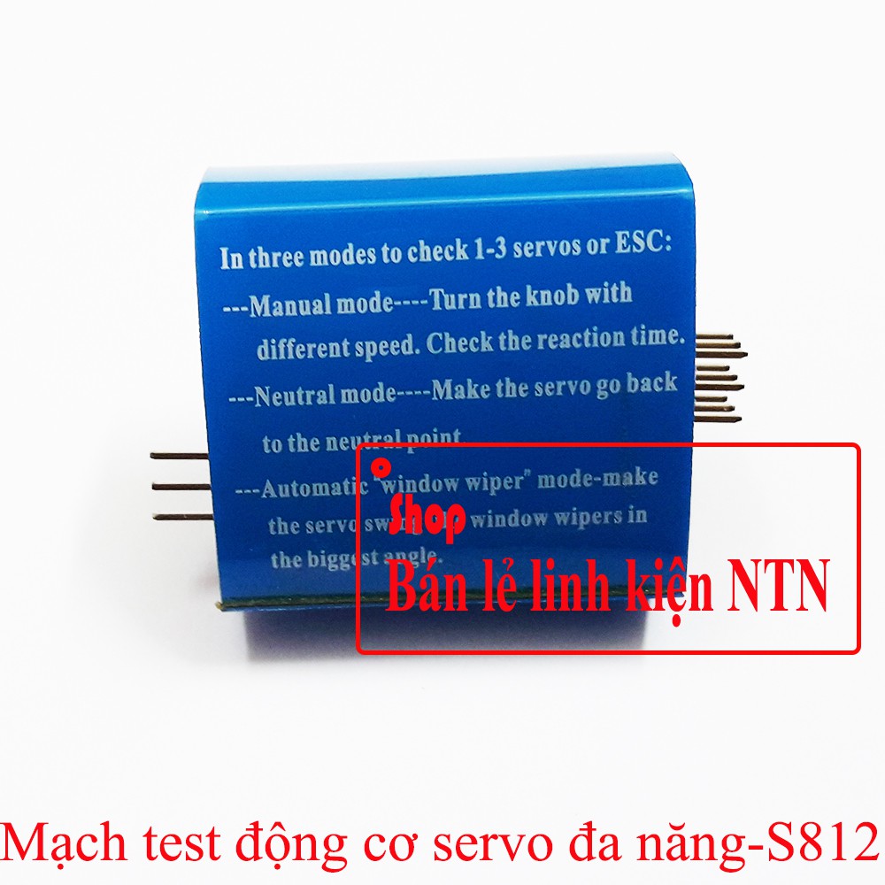 Mạch test động cơ servo đa năng S812