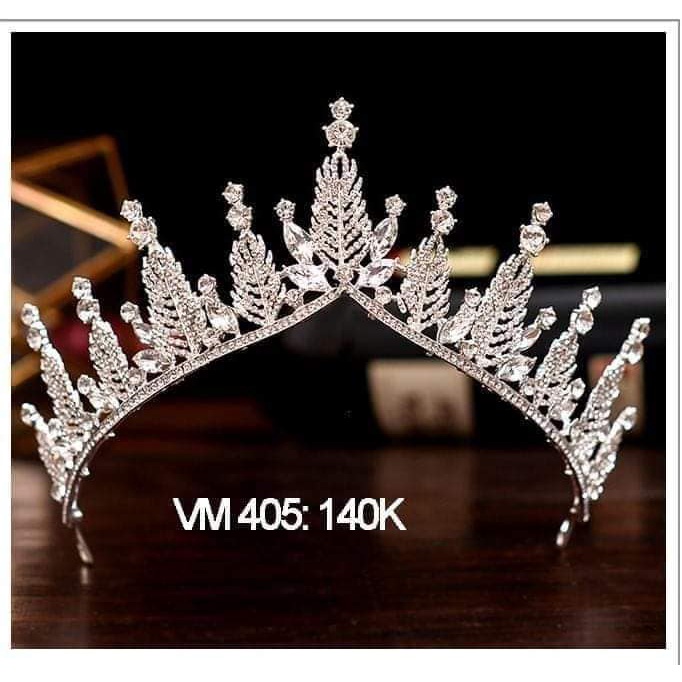 Vương miện cô dâu về thêm mẫu vương miện lá mới siêu xinh.