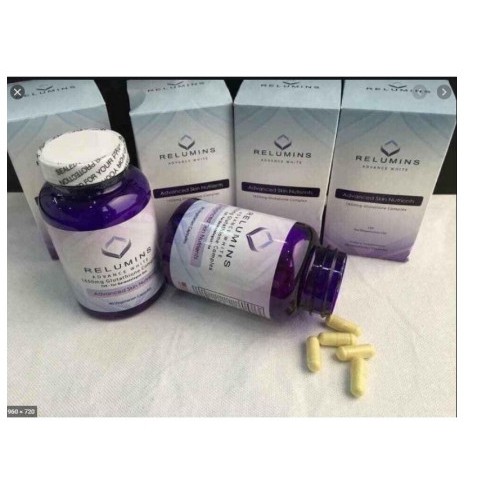 Vitamin.Trắng Da relumin.Relumins Advance White 1650mg Glutathione 90V