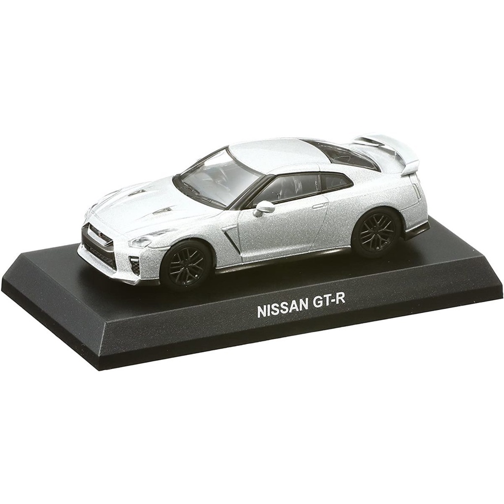 Xe mô hình 1:64 Kyosho Minicar Collection - Nissan GT-R (Xám bạc)