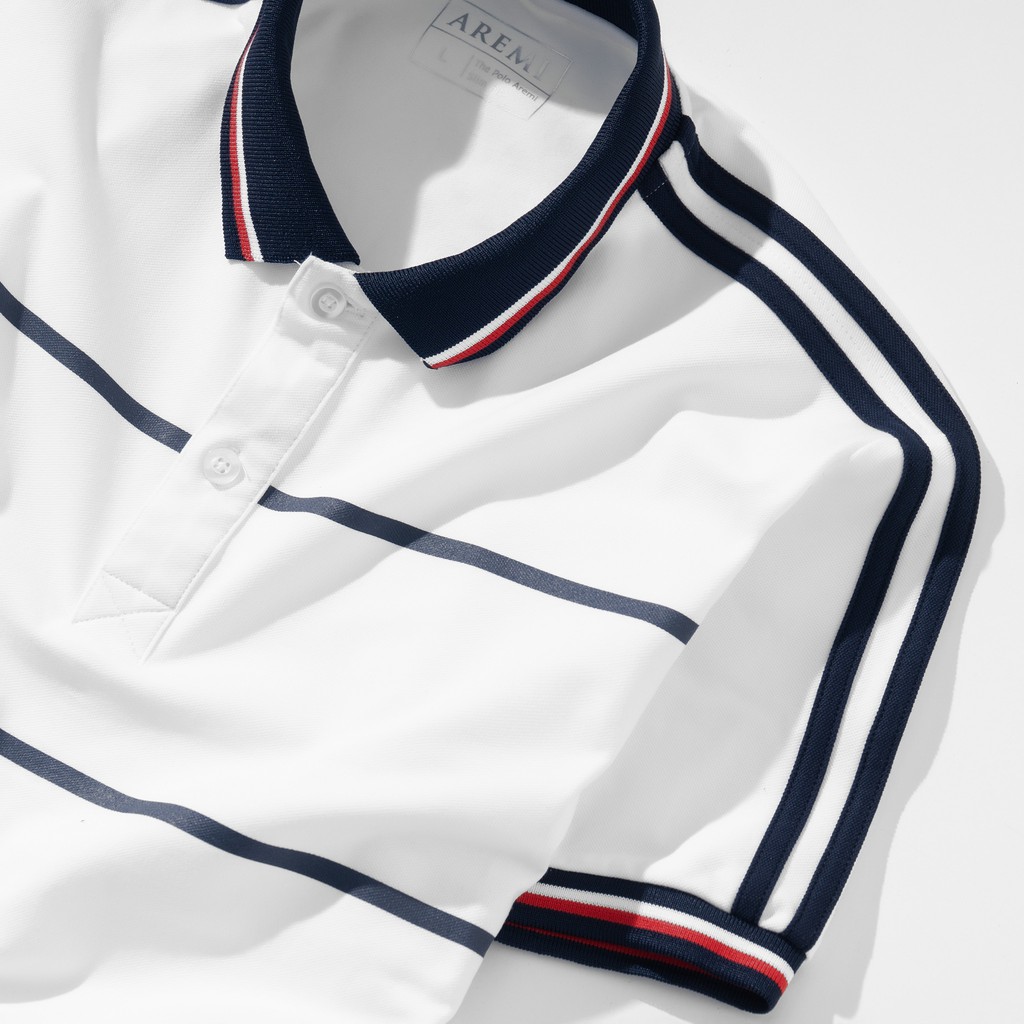 Áo polo nam cổ bẻ phối nhẹ, vãi CVC, thun cao cấp from chuẩn, thiết kế phong cách sang trọng lịch lãm,AREMI ARPL_52 | BigBuy360 - bigbuy360.vn