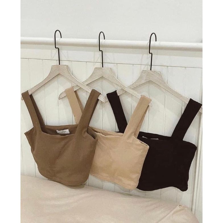Áo Croptop 2 Dây Bản To Kèm Đệm Ngực Mặc 4 Mùa Siêu Sale - GT32 | BigBuy360 - bigbuy360.vn