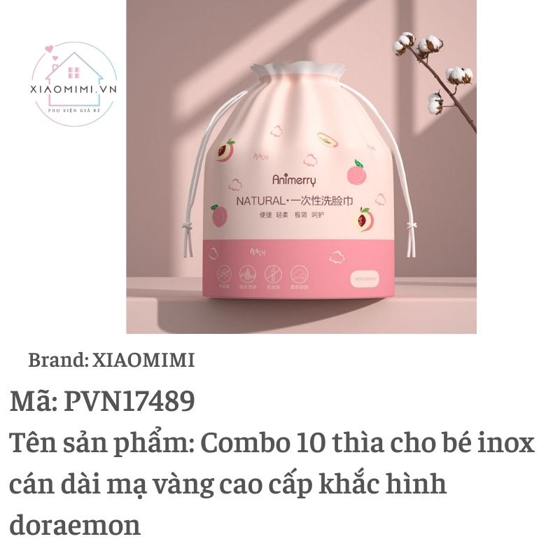 Giấy lau mặt dùng 1 lần cotton khăn mặt khô cuộn giấy tẩy trang lau khô/lau ướt XIAOMIMI PVN17489