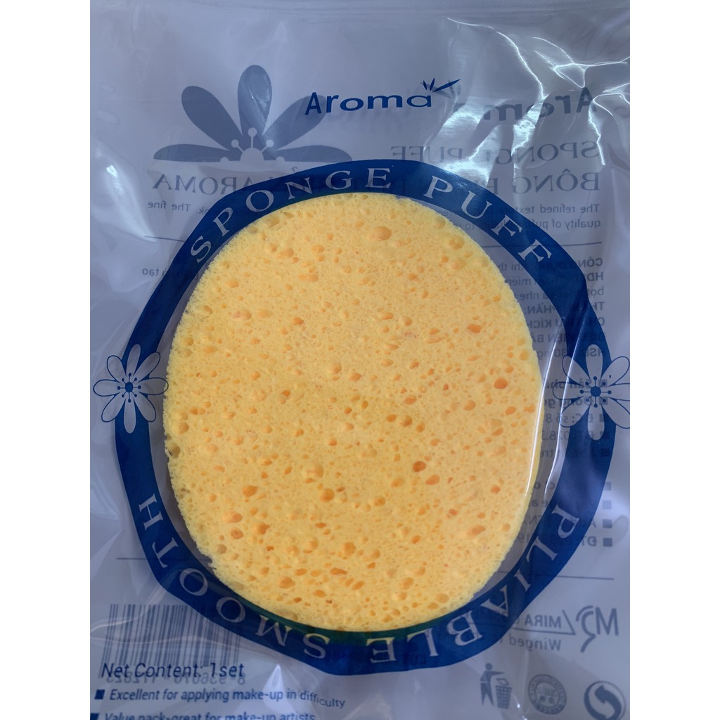 Bông Rửa Mặt Bọt Biển Massage Aroma Sponge Puff Hàn Quốc 7g | BigBuy360 - bigbuy360.vn