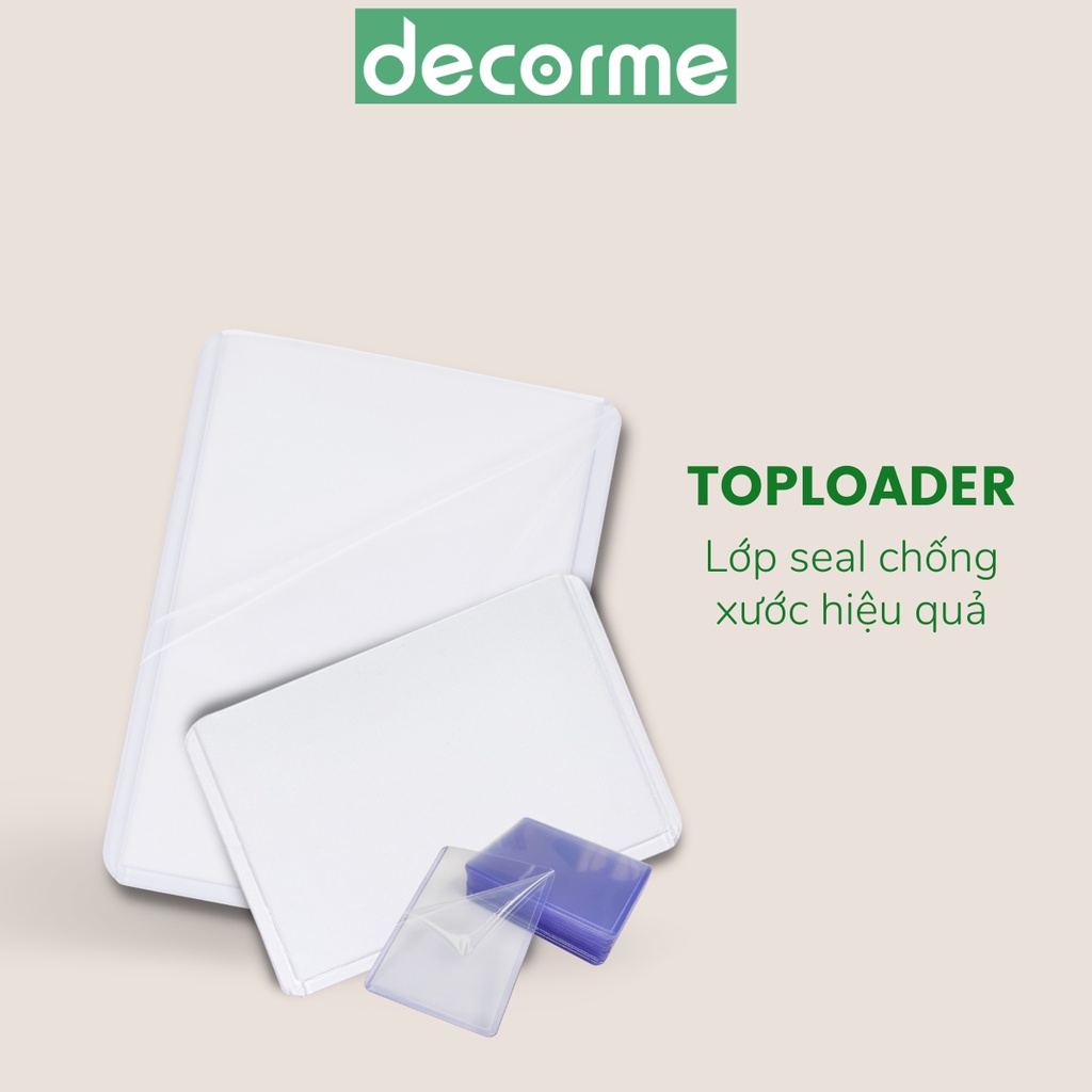 Set 20 chiếc Toploader kích thước A7 - B8 đựng card ảnh, card idol Kpop