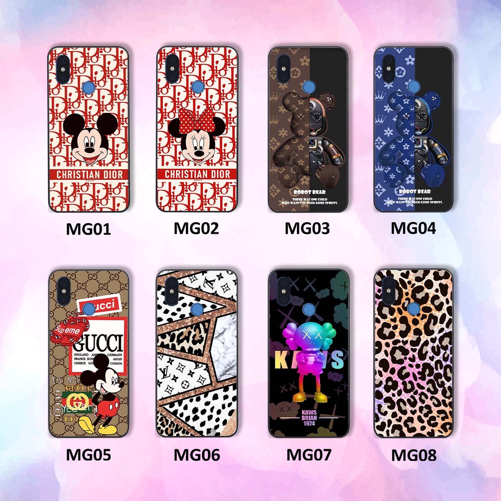 Ốp lưng Xiaomi Mi 8 hình thương hiệu, thời trang, cute, đáng yêu