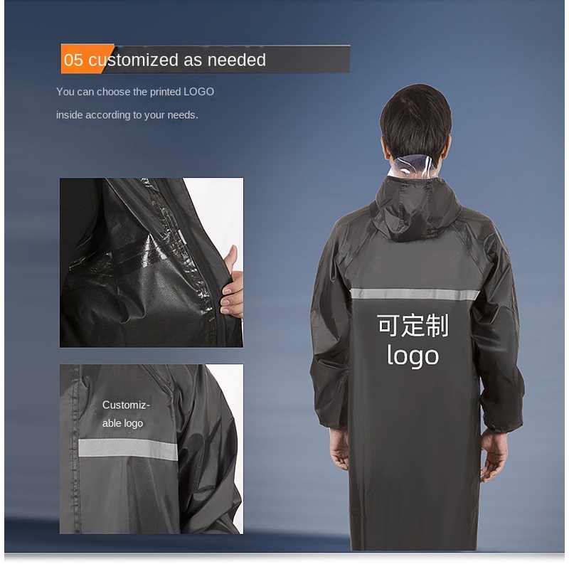 Áo Mưa Vải Oxford Phản Quang Dành Cho Người Lớn