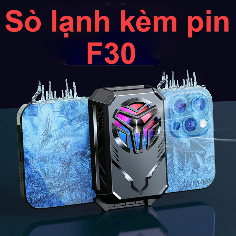 Quạt tản nhiệt điện thoại sò lạnh Pin SẠC F30 Pro - Quạt sò tản nhiệt lạnh F30 Pro pin sạc không dây