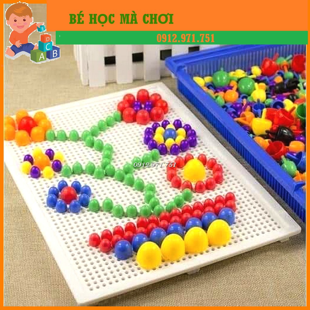 Ghép nấm - Ghép hạt nhựa Creative Mosaic