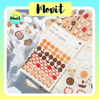 Set 3 miếng sticker hoạt hình chibi làm bullet journal