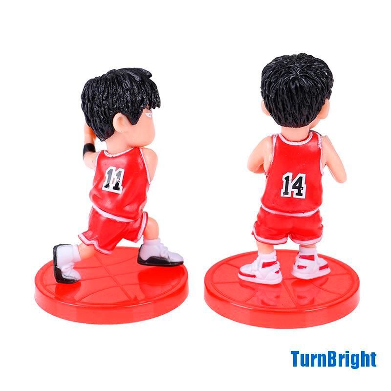 Set 5 Phụ Kiện Trang Trí Bánh Kem Hình Anime Slam Dunk Sakuragi Hanamichi