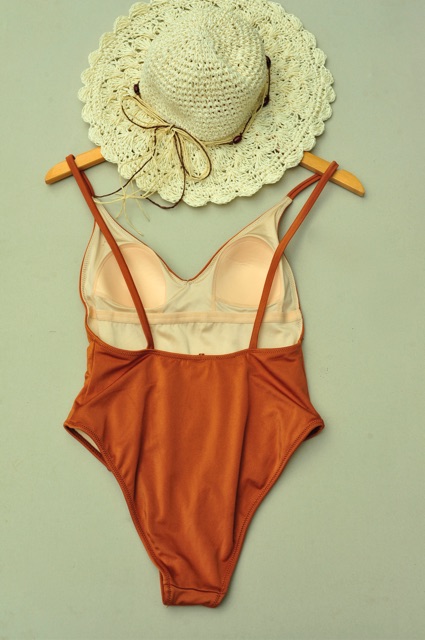 Đồ bơi một mảnh vnxk sexy màu Cam đất BigSize | BigBuy360 - bigbuy360.vn