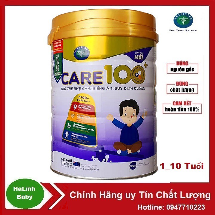 Sữa Care 100 + hộp 900g (Date 2023)