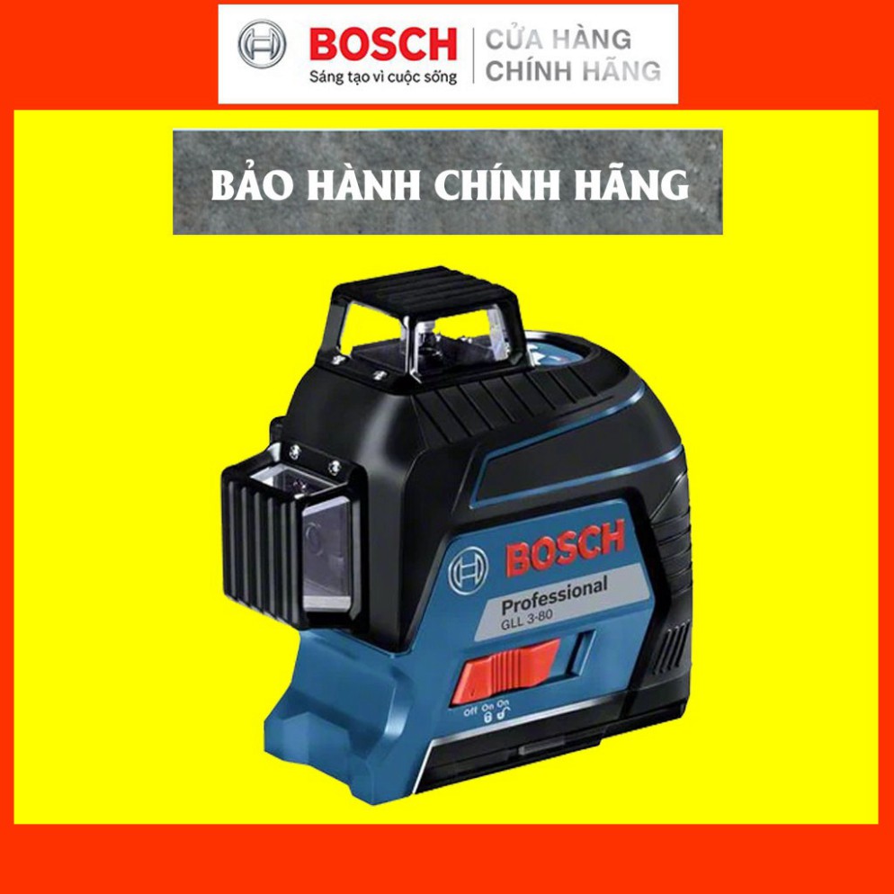 [HÀNG CHÍNH HÃNG] Máy Cân Mực Laser Bosch GLL 3-80 (Tia Đỏ)