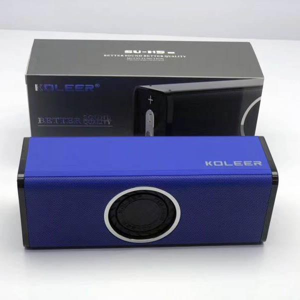 Loa bluetooth KOLEER SU-H5 bass căng đét - hỗ trợ thẻ nhớ/USB/AUX/FM (Màu ngẫu nhiên)