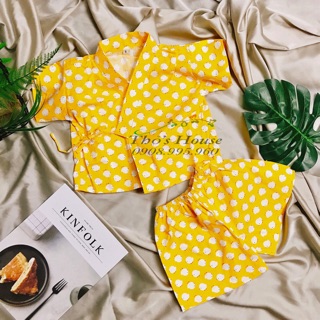 Set bé gái yukata mùa hè rực rỡ
