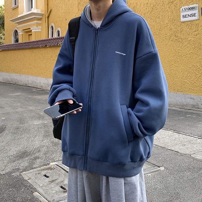 Áo khoác thể thao dáng rộng thời trang xuân thu phong cách Hong Kong cho nam và nữ