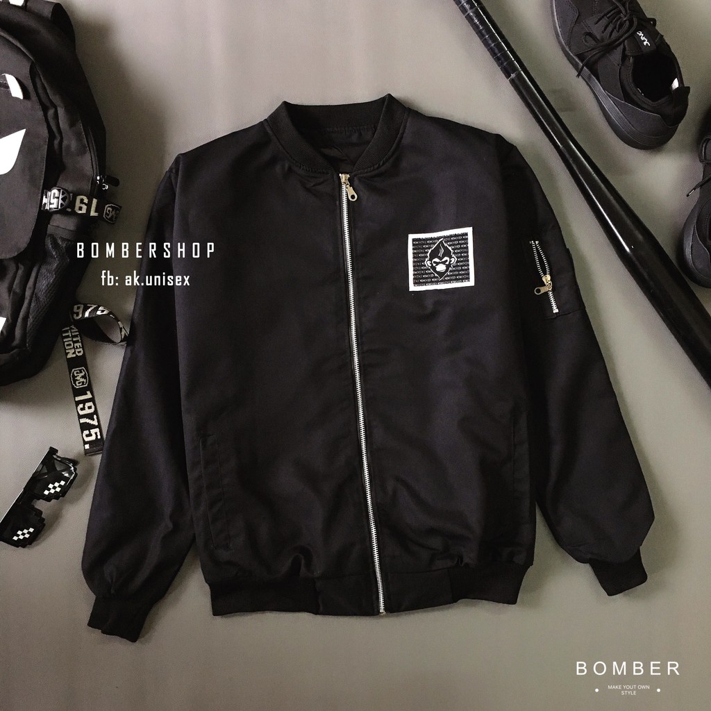 [Video thật 100%] Áo khoác Bomber nam nữ BADASS.M (hàng thiết kế) + Ảnh và video thật 100%