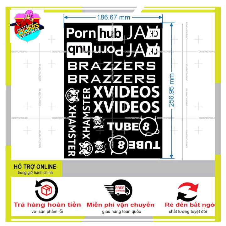 LOGO STICKER DÁN XE MÁY M68 - DUNG DECAL