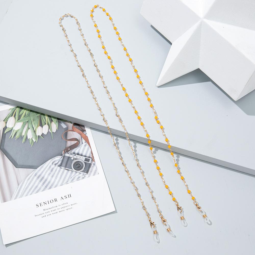 Dây Đeo Mắt Kính Đính Hạt Kim Loại Nhiều Màu Sắc Chống Thất Lạc Thời Trang|Dây Buộc Kính Mát Thời Trang