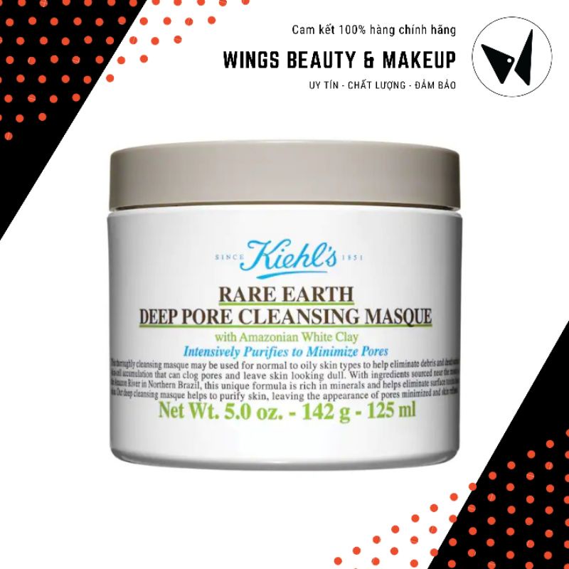 Mặt nạ đất sét KIEHL'S - Rare Earth Pore Cleansing Masque