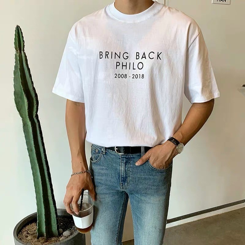 ÁO THUN TAY LỠ COTTON BRING BACK FORM UNISEX (hình chụp thật)