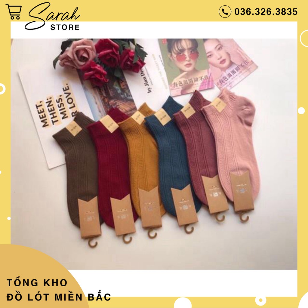 Set 10 Đôi Tất Len Gân Nữ Loại Mới Cao Cấp.