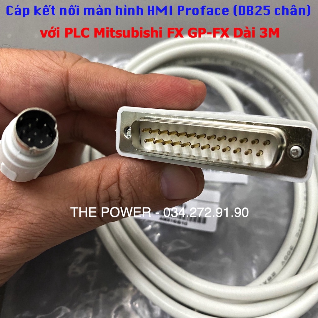 Cáp kết nối màn hình HMI Proface  với PLC Mitsubishi FX GP-FX Dài 3M