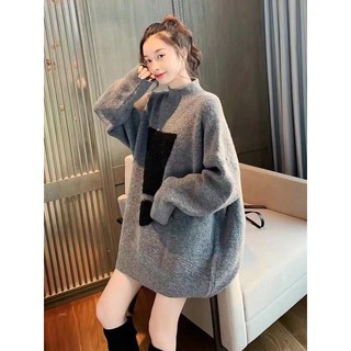 Áo Sweater cổ lọ dáng rộng thời trang mùa thu 2020 dành cho nữ