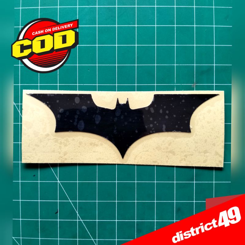 Miếng Dán Cắt Hình Logo Batman Trang Trí Mũ Bảo Hiểm / Xe Hơi / Xe Máy