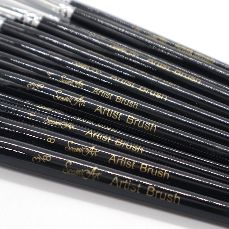 Bộ 12 Cọ Vẽ Tranh SeamiArt Bằng Nylon Nhiều Kiểu Dáng
