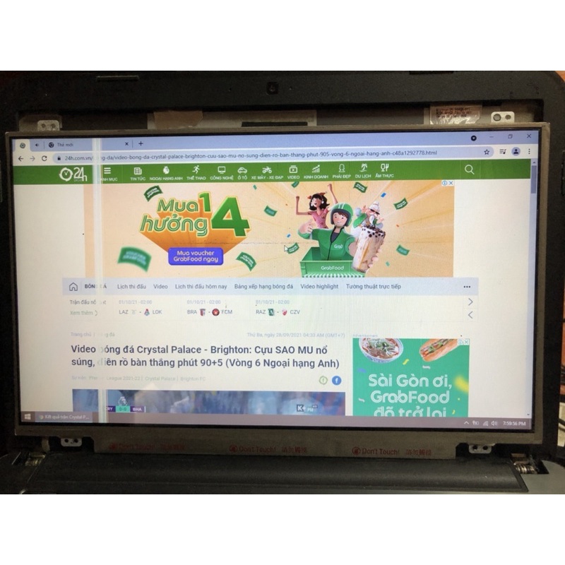 Màn laptop 14 led slim 40pin sọc sài chữa cháy soc dọc