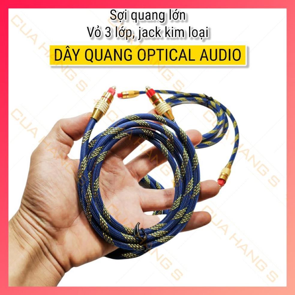 Dây quang dây cáp Optical âm thanh audio bọc sợi chất lượng cao - Toslink nhiều màu