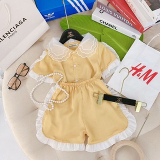 Bộ ngủ ,pirama lụa cộc tay cho bé