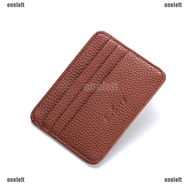 👗THỊNH HÀNH👗Mens Leather Card Slim Bank Credit Card ID Card Holder Case Bag Wallet Holder