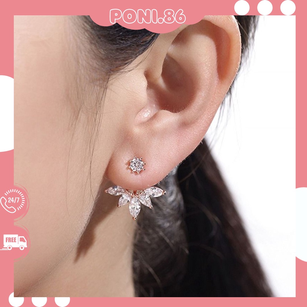 Hoa tai đính đá cho cô dâu đi tiệc sang chảnh phong cách hiện đại quý phái