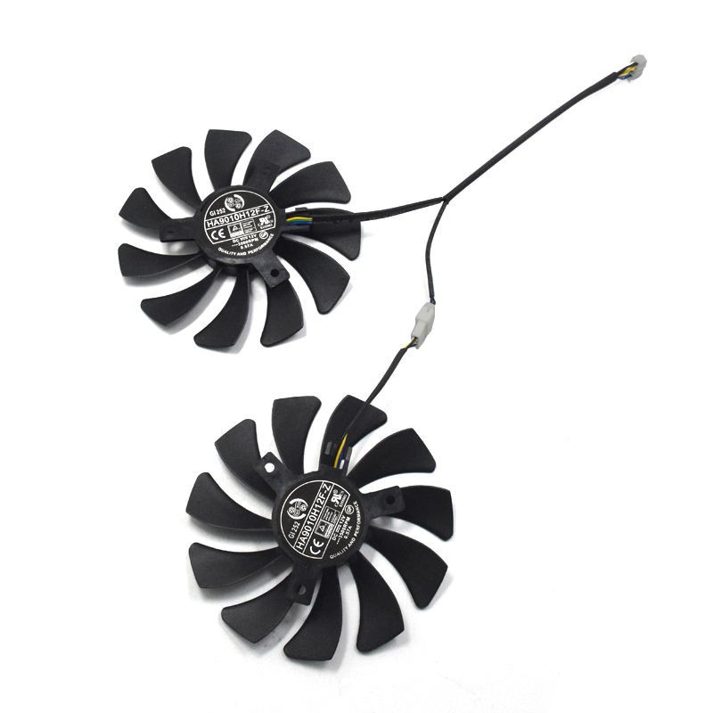 New 1 Pair Graphics Card Fan 85Mm Ha9010H12F-Z 4Pin Cooler Fan Replacement For Msi Gtx 1060 Oc 6G Gtx 960 P106-100 P106 Gtx1060 Gtx960