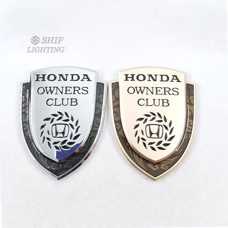 Logo Kim Loại Trang Trí Xe Hơi Honda Owners