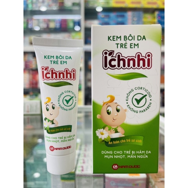 Kem bôi da trẻ em Ích nhi - dùng cho trẻ bị hăm da, mụn nhọt, mẫn ngứa - 20 gram