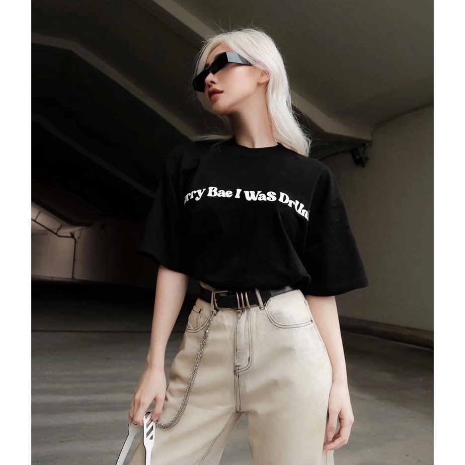 Áo thun unisex sorry bae basic tee phom rộng tay lỡ dành cho nam nữ shophienmai MT9