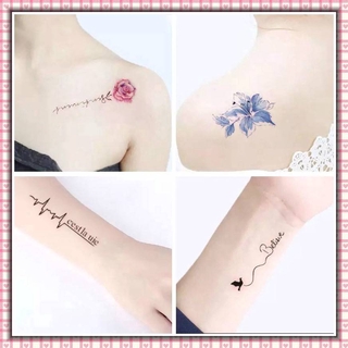 [Hàng mới về] Set 30 hình xăm dán tạm thời nhiều họa tiết tùy chọn chống thấm nước