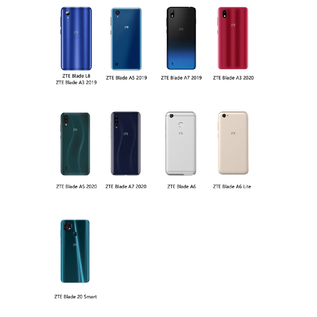 Cotton Logo Phone Case For ZTE Blade 20 Smart L8 A6 Lite A3 A5 A7 2019 2020 silicone Cover