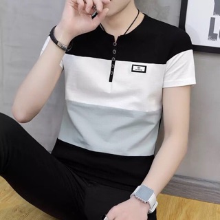 Áo thun nam ngắn tay cổ kiểu