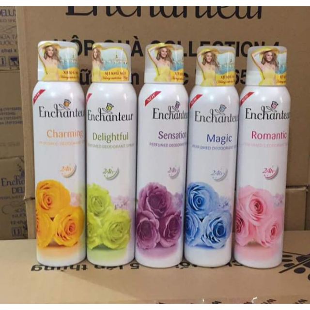 Xịt khử mùi hương nước hoa Enchanteur Charming 75ml